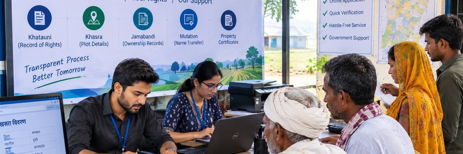 Land records help desk helping villagers